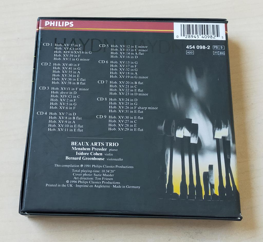 Haydn Complete Piano Trios 9CD Box Beaux Arts Trio 1996, Boxset, Overige typen, Ophalen of Verzenden, Zo goed als nieuw