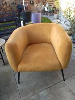 Okergele stoel, Huis en Inrichting, Fauteuils, Ophalen, Zo goed als nieuw, 75 tot 100 cm, 50 tot 75 cm