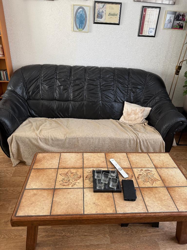 2 en 3 zits bank, Huis en Inrichting, Ophalen, Gebruikt, 75 tot 100 cm, Rechte bank