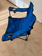 Fijne, blauwe vlinderstoel, Ophalen, Zo goed als nieuw, Campingstoel