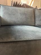 Mooie 3 zits bank met hocker blauw, Ophalen, Driepersoons, 75 tot 100 cm, Zo goed als nieuw