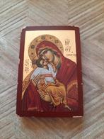 Religieus schilderijtje op hout - Oosters Orthodox, Antiek en Kunst, Ophalen of Verzenden