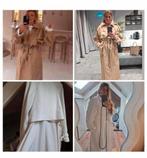 Nieuwe trenchcoat lonneke nooteboom en een witte kaartje aan, Overige typen, Wit, Maat 42/44 (L), Nieuw