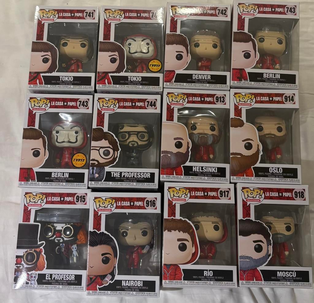Funko pop La casa de papel money heist set television, Ophalen of Verzenden, Zo goed als nieuw