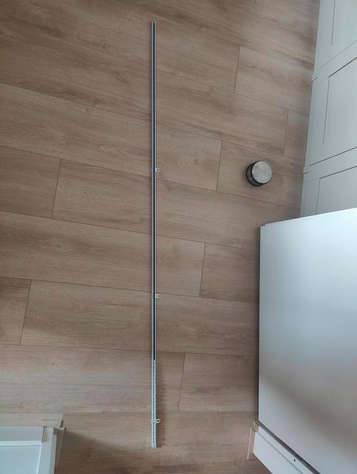 Gordijnrails met runners - Wit, ong 180cm, Huis en Inrichting, Stoffering | Gordijnen en Lamellen, Nieuw, Minder dan 100 cm, 200 cm of meer