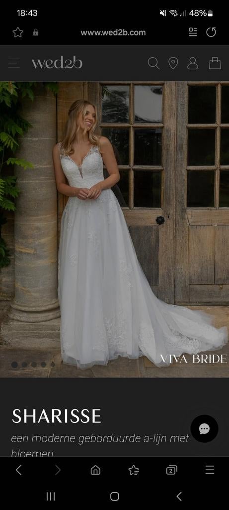 Trouwjurk, Ophalen of Verzenden, Zo goed als nieuw, Wit, Trouwjurk