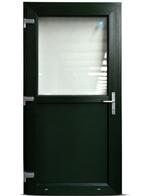 Kunststof deur 1/2 glas Antraciet RAL 7016 98x200, Doe-het-zelf en Verbouw, Deuren en Horren, Niet ingevuld, 80 tot 100 cm, Niet ingevuld