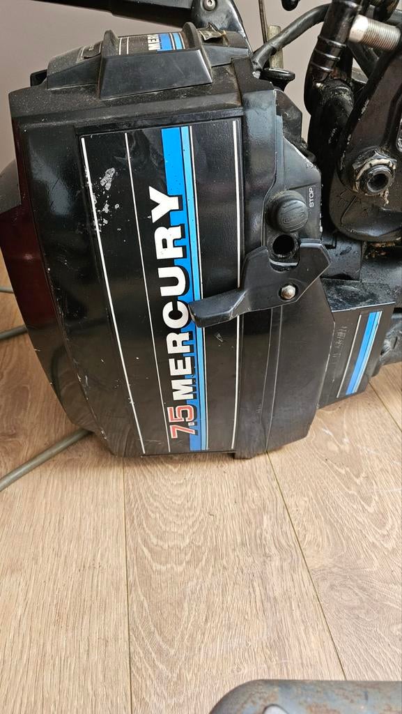 Mercury 7.5 pk 2-takt Buitenboordmotor, Ophalen, Gebruikt