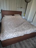 Bed Malm 160x200 incl lattenbodems, zonder matrassen, Ophalen, Tweepersoons