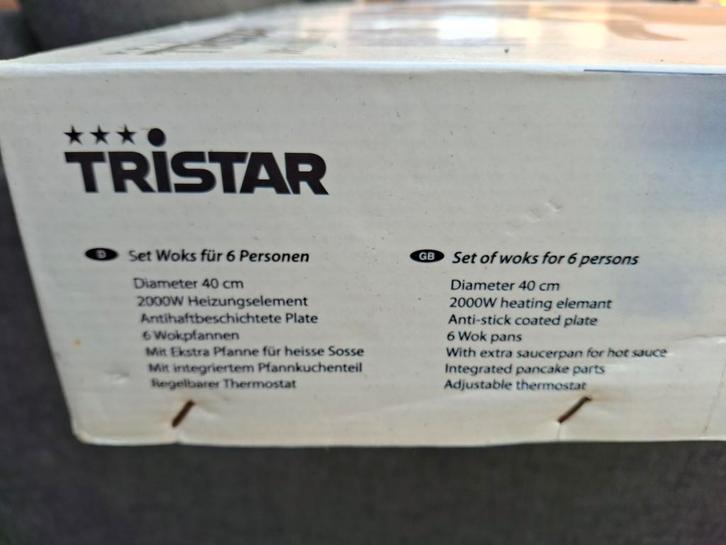 Tristar Gourmetstel / Wokset voor 6 personen, Witgoed en Apparatuur, Gourmetstellen, Nieuw, 4 t/m 7 personen, Ophalen