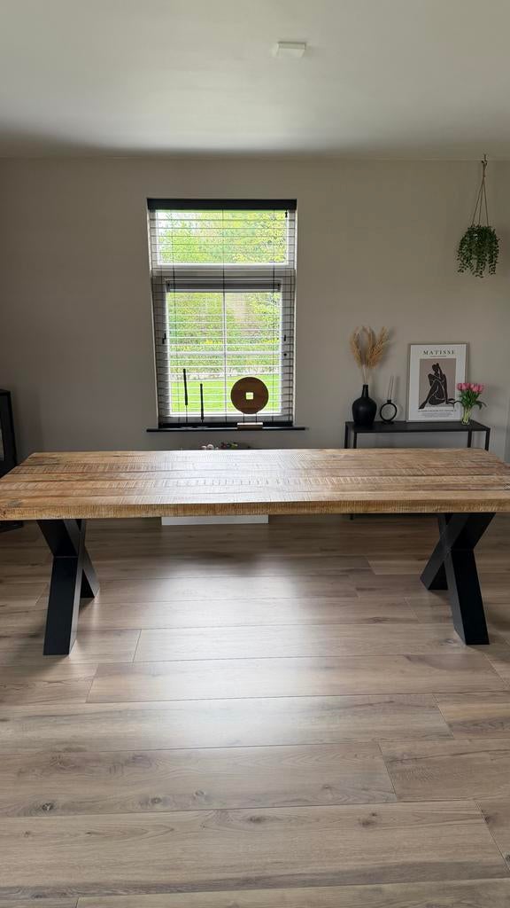 Eethoek tafel, Ophalen, Gebruikt, 200 cm of meer, 50 tot 100 cm