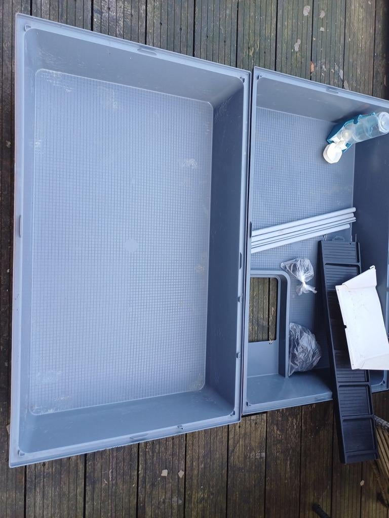 Knaagdierenhok / konijnenhok 2 verdiepingen, Ophalen, 75 tot 110 cm