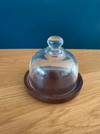 Mini bonbon schaaltje met glazen stolp, Ophalen of Verzenden, Zo goed als nieuw, Glas, Schaal of Schalen