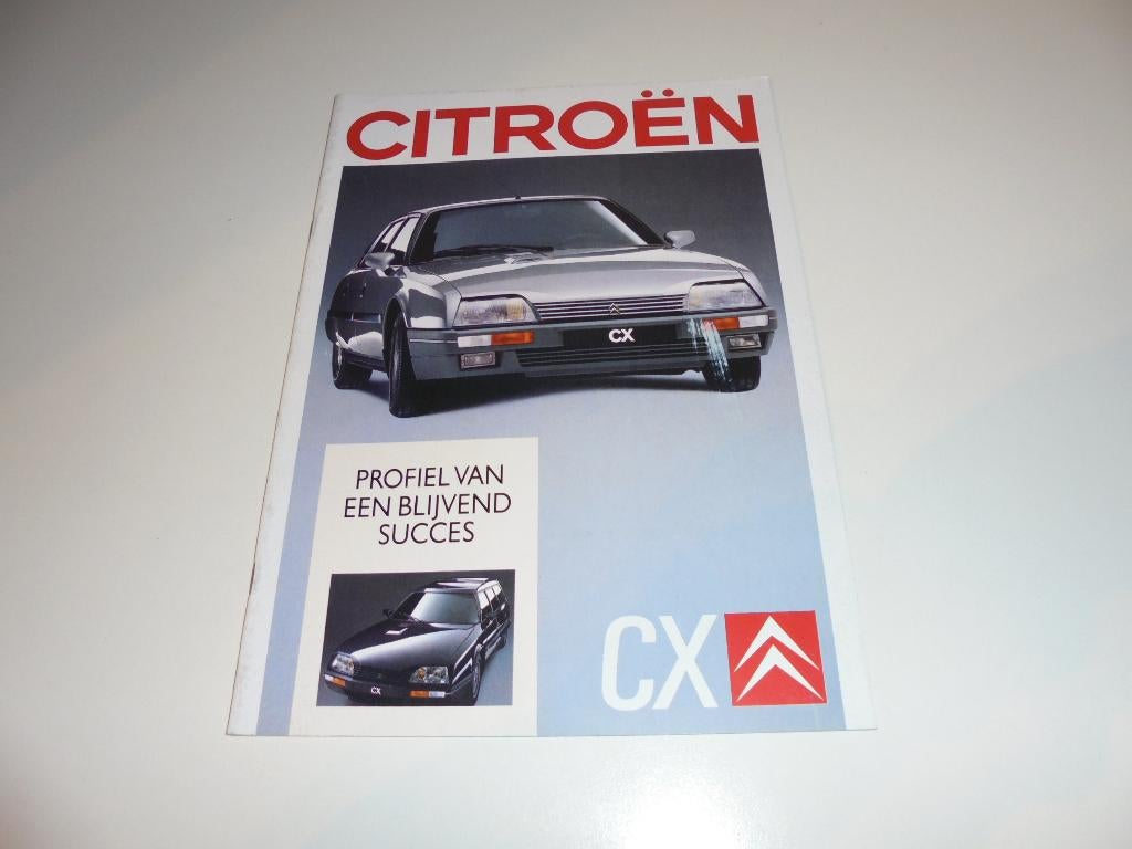 brochure Citroen CX modellen 1989, Ophalen of Verzenden, Zo goed als nieuw, Citroën