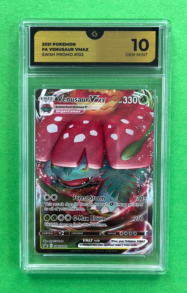 Venusaur VMAX SWSH102 (Graded 10), Hobby en Vrije tijd, Verzamelkaartspellen | Pokémon, Ophalen of Verzenden, Nieuw, Losse kaart