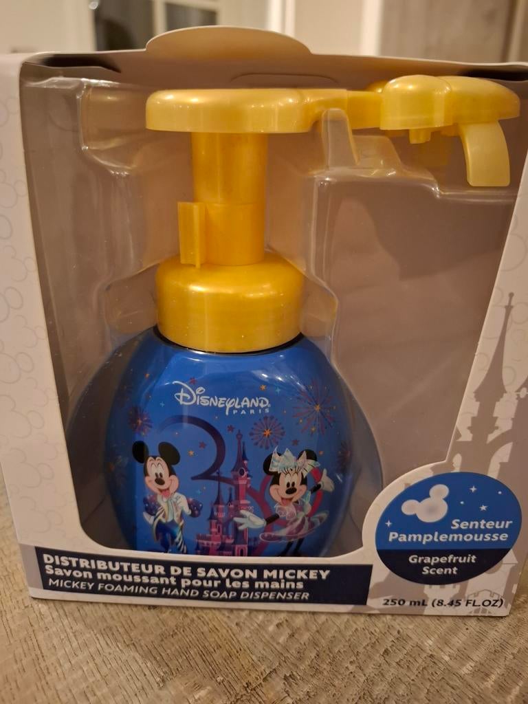 Disney 30 jaar jubileum zeepdispenser en blikje, Ophalen of Verzenden, Mickey Mouse, Nieuw, Overige typen