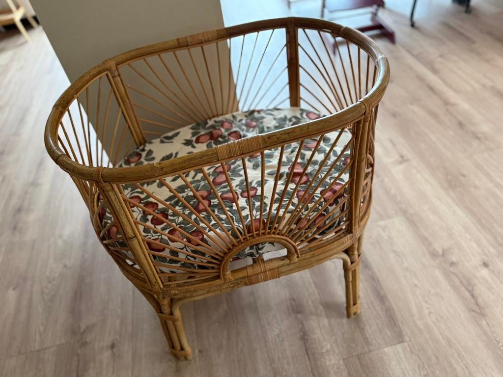 Rotan wieg sunrise inclusief matras, Ophalen, Zo goed als nieuw, Wieg