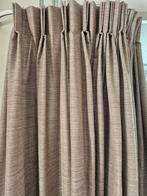 6 gordijnen 7,2m breed bruin geweven horizontaal draad, Ophalen, Bruin, 200 cm of meer, Zo goed als nieuw