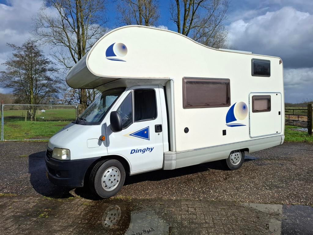 Fiat / Sea Dinghy 6 persoons camper., Caravans en Kamperen, Campers, Alkoof, Fiat, Treinzit, Particulier