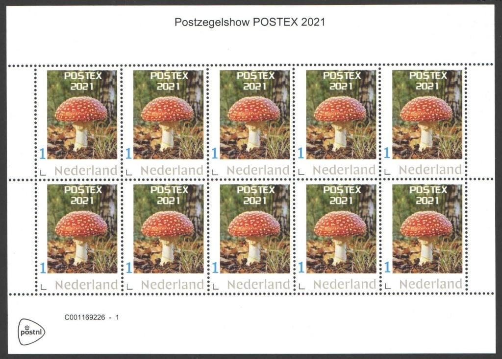 Postzegelbeursvelletje Postex 2021, Postzegels en Munten, Postzegels | Nederland, Ophalen of Verzenden, Na 1940, Postfris