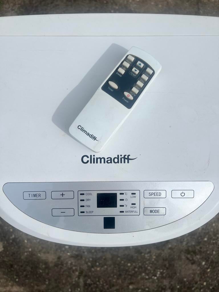 Climadiff Mobiele Airco CLIMA17 - 8000 BTU/u, Witgoed en Apparatuur, Airco's, Ophalen, Gebruikt, Minder dan 60 m³, 3 snelheden of meer