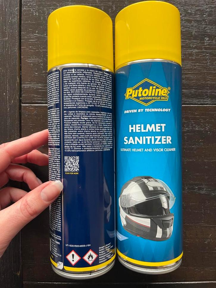 Putoline Helmet Sanitizer Foam - 2 x 500ml, Motoren, Accessoires | Onderhoudsmiddelen, Ophalen of Verzenden