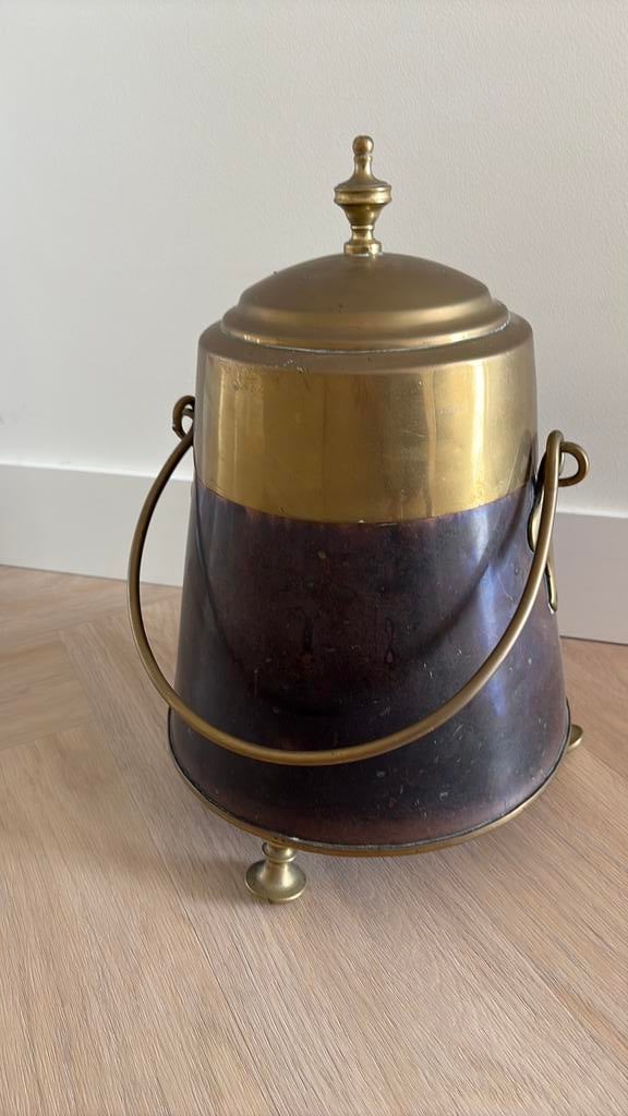 Koperen doofpot antiek, Antiek en Kunst, Antiek | Koper en Brons, Ophalen of Verzenden, Koper