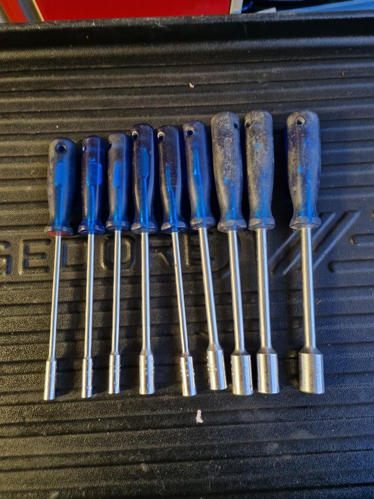 Gedore no 33 soksleutels dopschroevendraaiers, Ophalen of Verzenden, Gebruikt