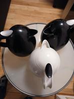 Set van 3 Leifheit Columbus thermoskannen - Zwart en Wit, Ophalen, Gebruikt