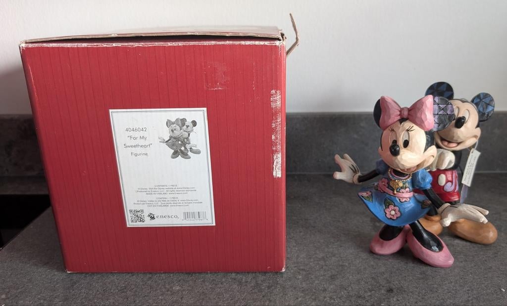 Disney traditions mickey, for my sweetheart 4046042, Ophalen of Verzenden, Mickey Mouse, Zo goed als nieuw, Beeldje of Figuurtje