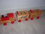 Houten DIERENTREIN met 12 DIEREN, compleet, Ophalen of Verzenden, Zo goed als nieuw, Overige typen