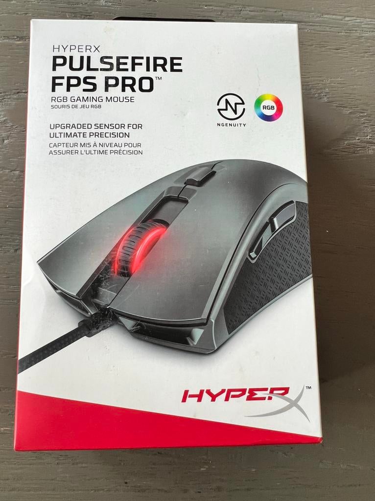 Nieuw: Hyperx pulsefire FPS PRo muis, Ophalen of Verzenden, Nieuw, Ergonomisch