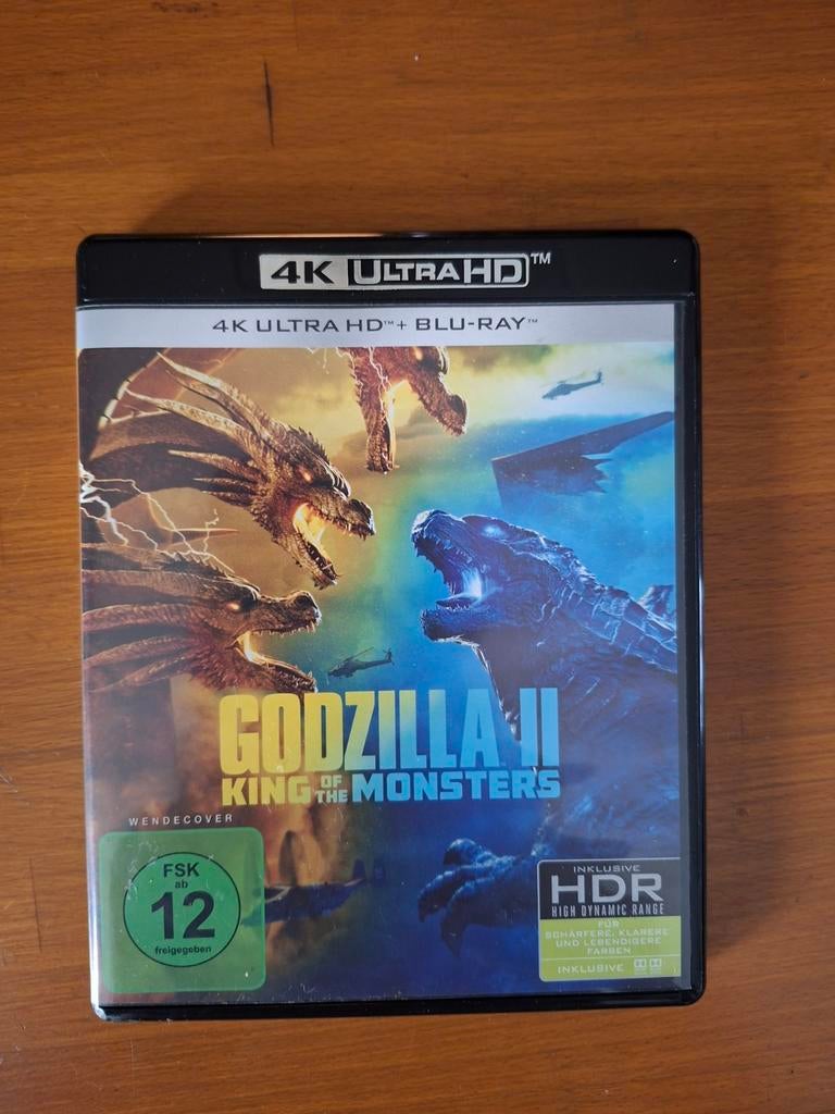 Godzilla King of the Monsters HDR 4K Ultra HD + Blu-Ray CD, Cd's en Dvd's, Ophalen of Verzenden, Zo goed als nieuw, Actie