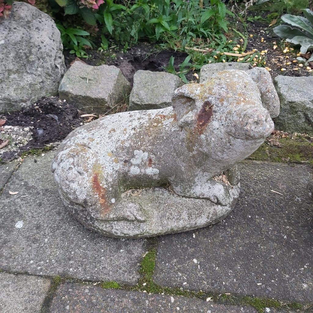 Beeld betonnen beelden varkens decoratie, Antiek en Kunst, Ophalen