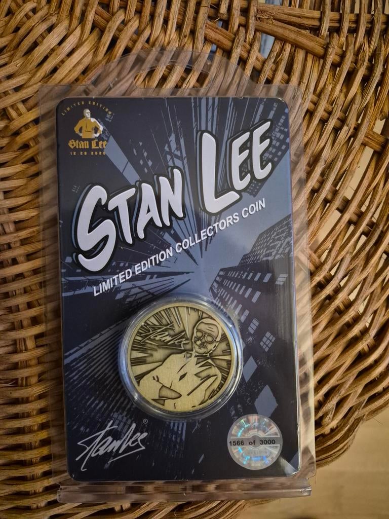 Stan Lee, Collectors Coin. Nog in de verpaking., Verzenden