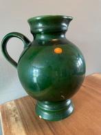 Groene vaas met oor, Antiek en Kunst, Ophalen of Verzenden