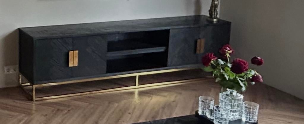 Richmond Blackbone Gold TV kast, Gebruikt, 150 tot 200 cm, Ophalen of Verzenden, Minder dan 100 cm