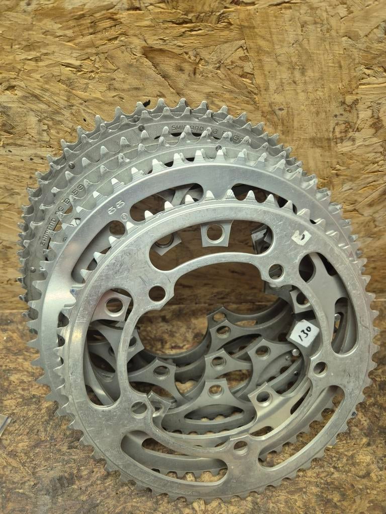 Kettingbladen shimano bcd 130 diverse. Vintage, Ophalen of Verzenden, Gebruikt, Crankstel of Pedalen, Shimano