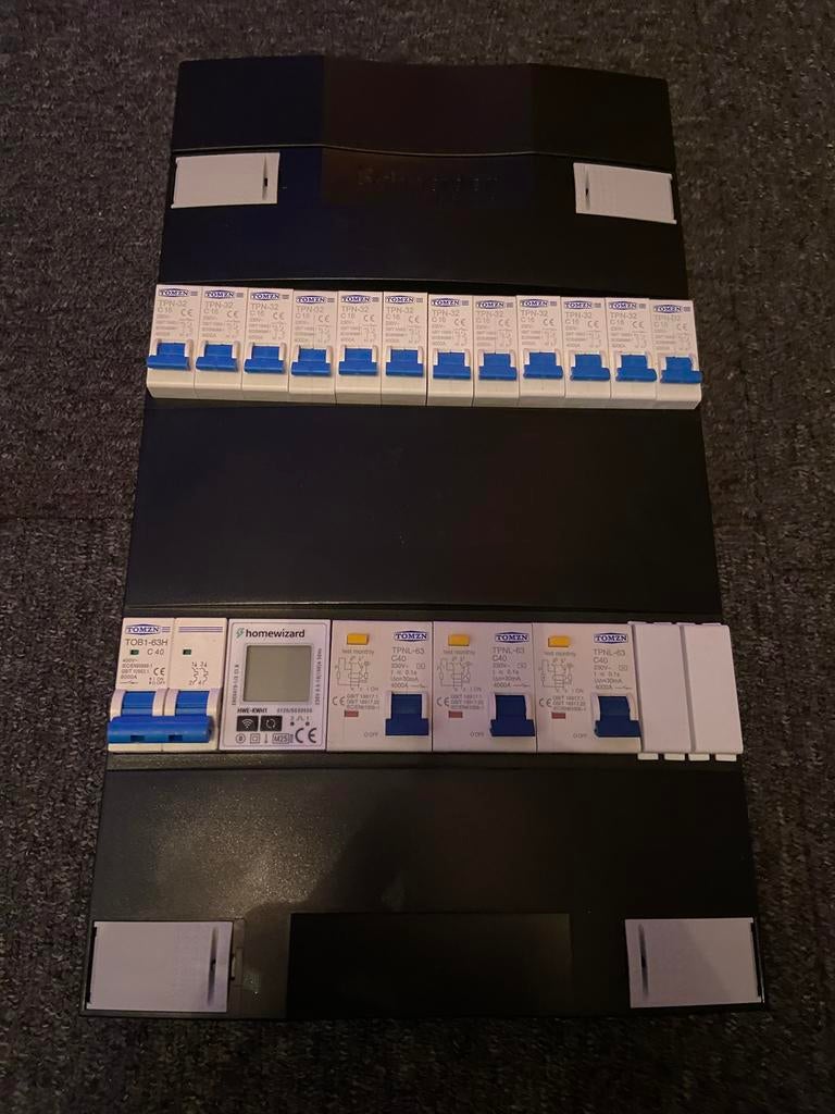 Nieuwe groepenkast - meterkast - homewizard - 12x groep, Ophalen of Verzenden, Nieuw