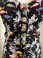 King Louie maat 42 Carine visjes jurk 3149, Zwart, Maat 42/44 (L), Ophalen of Verzenden, Zo goed als nieuw