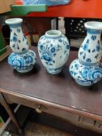 Delftsblauwe vazen set kaststel delfts blauw, Ophalen