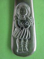 (KB5124) Kinderbestek Meisje met bloemen kleine lepel, Ophalen of Verzenden, Gebruikt