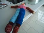 pop gebreide pop lappen pop 55 cm lang, Ophalen of Verzenden, Gebruikt, Overige typen