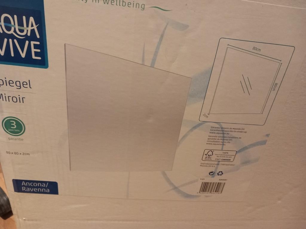 Badkamerspiegel, Huis en Inrichting, Badkamer | Badkamermeubels, Overige typen, Nieuw, Minder dan 25 cm, Minder dan 100 cm