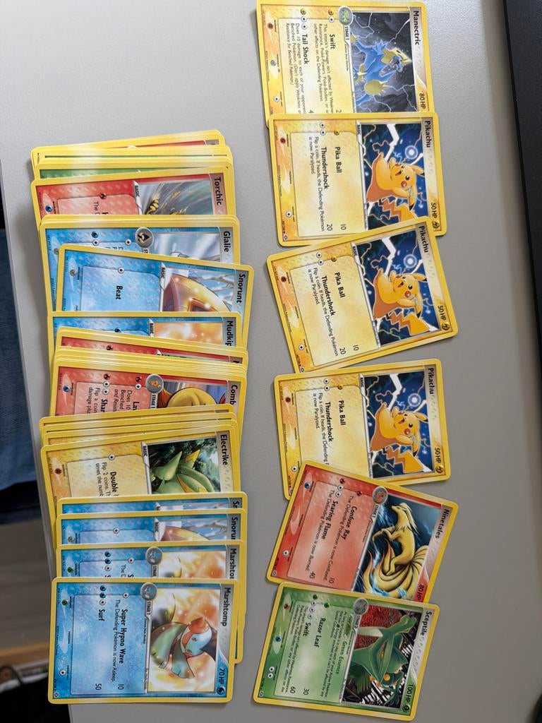 Set kaarten ex emerald, Ophalen of Verzenden, Gebruikt, Meerdere kaarten