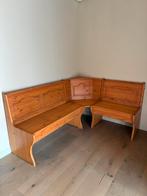 Houten hoekbank - Massief grenen, Huis en Inrichting, Banken | Bankstellen, Ophalen, Gebruikt, Hoekbank, 75 tot 100 cm