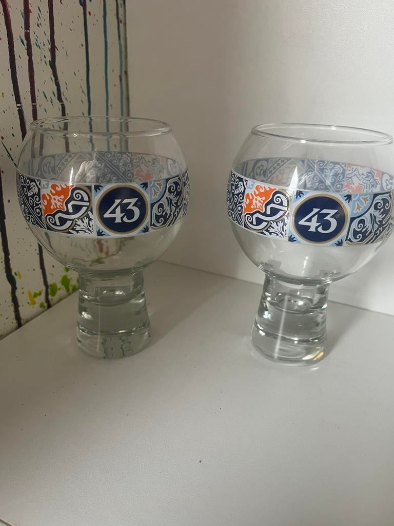 Licor 43 glazen set van 2 glazen, Ophalen of Verzenden, Nieuw, Borrel- of Shotglas
