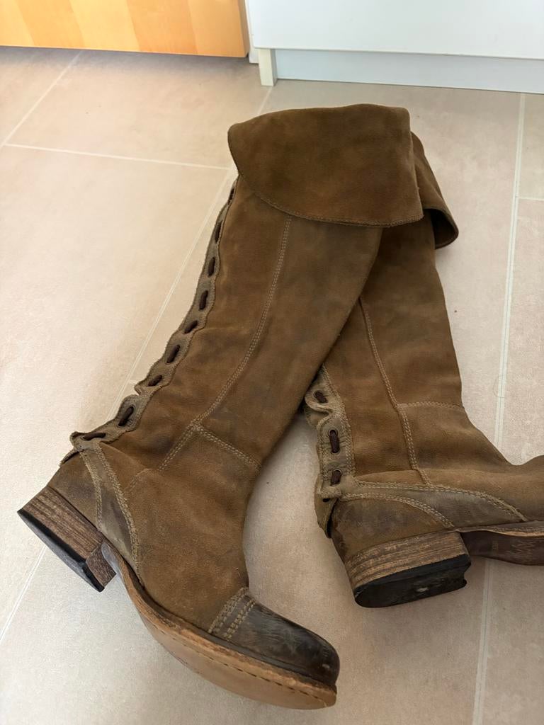 Knielaarzen overknee festival boho merk xyxyx, Kleding | Dames, Schoenen, Gedragen, Hoge laarzen, Bruin, Ophalen of Verzenden