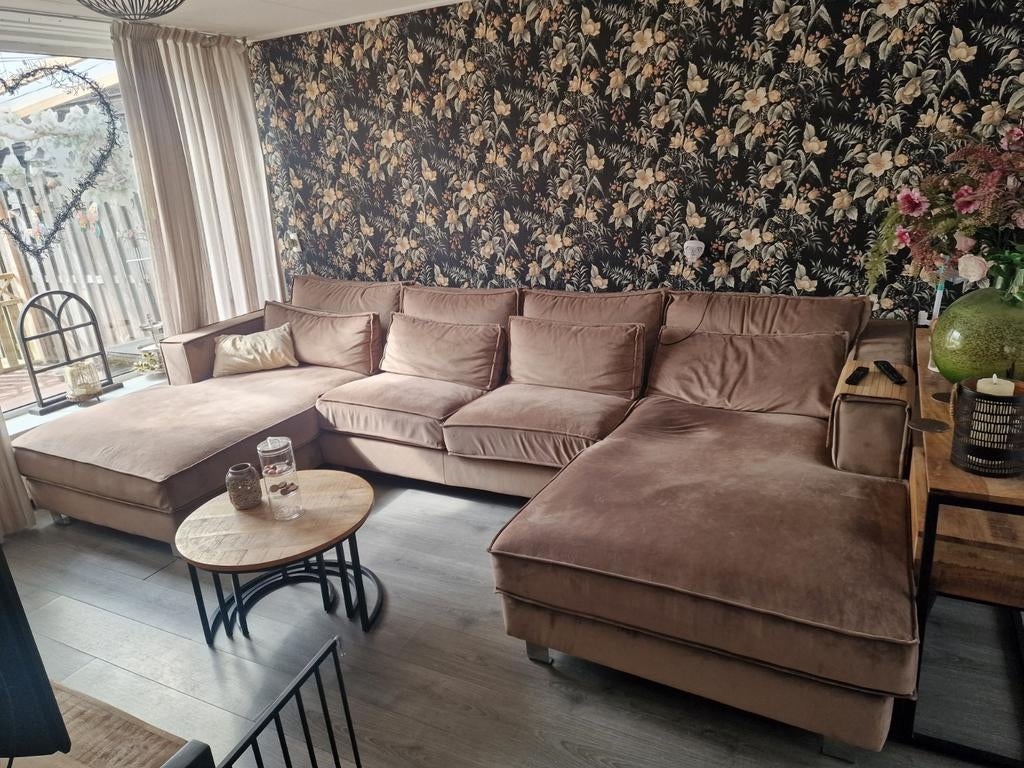 Dubbele hoekbank, Ophalen of Verzenden, Gebruikt