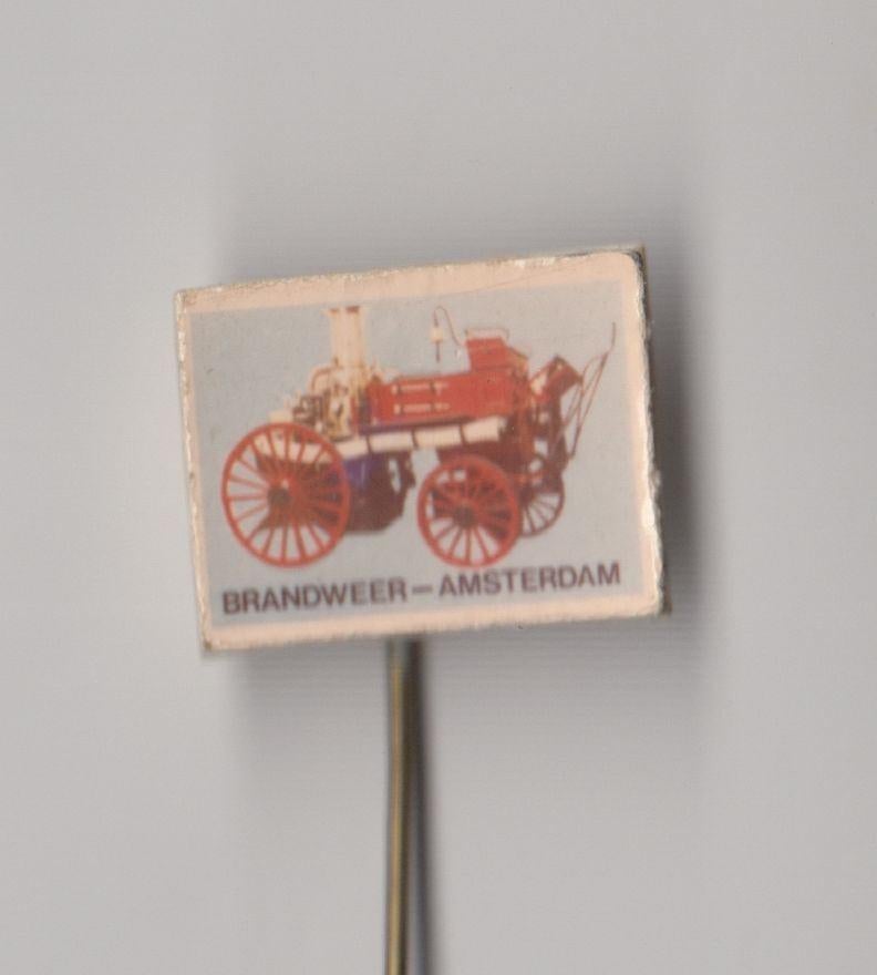 Brandweer Amsterdam speldje, Verzamelen, Speldjes, Pins en Buttons, Gebruikt, Niet vindbaar, Niet vindbaar, Speldje of Pin